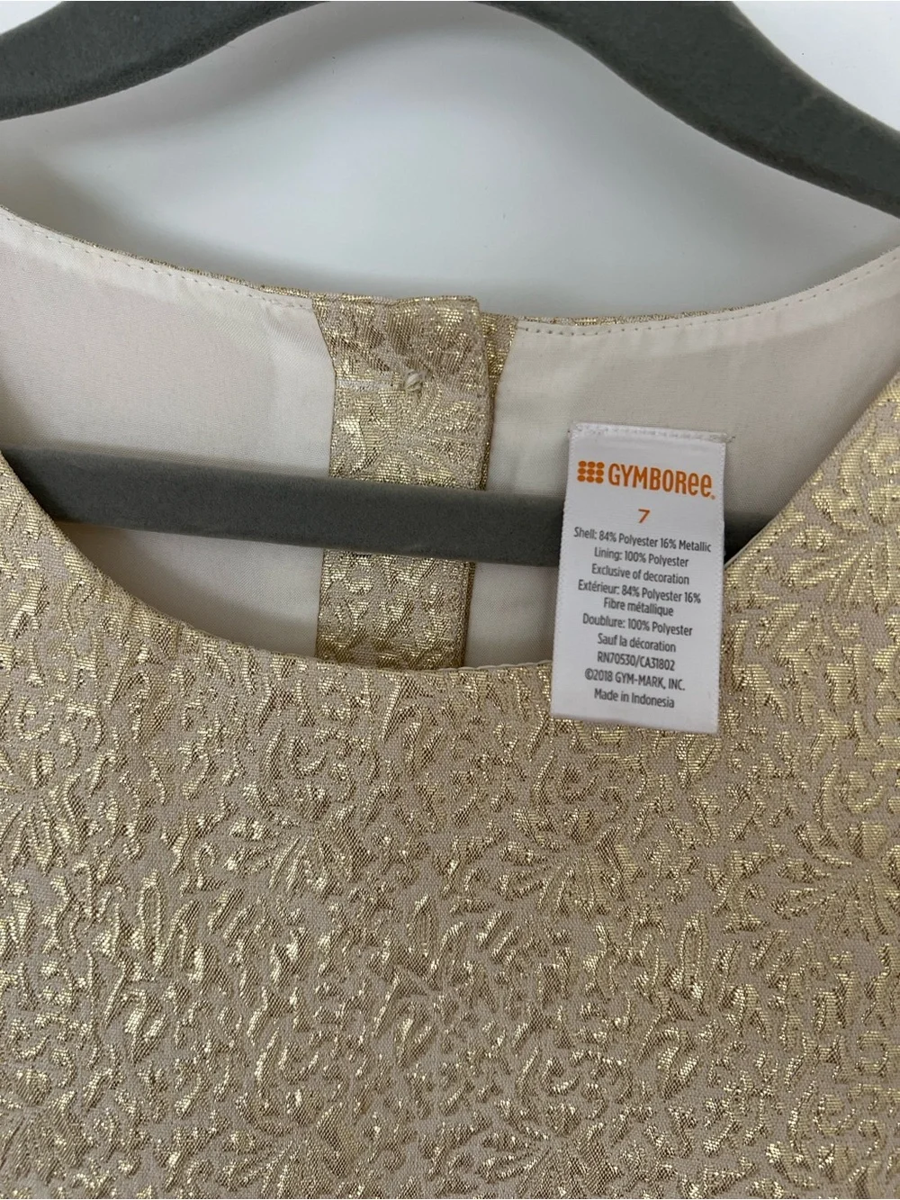 Gymboree Gold Metallic Dress